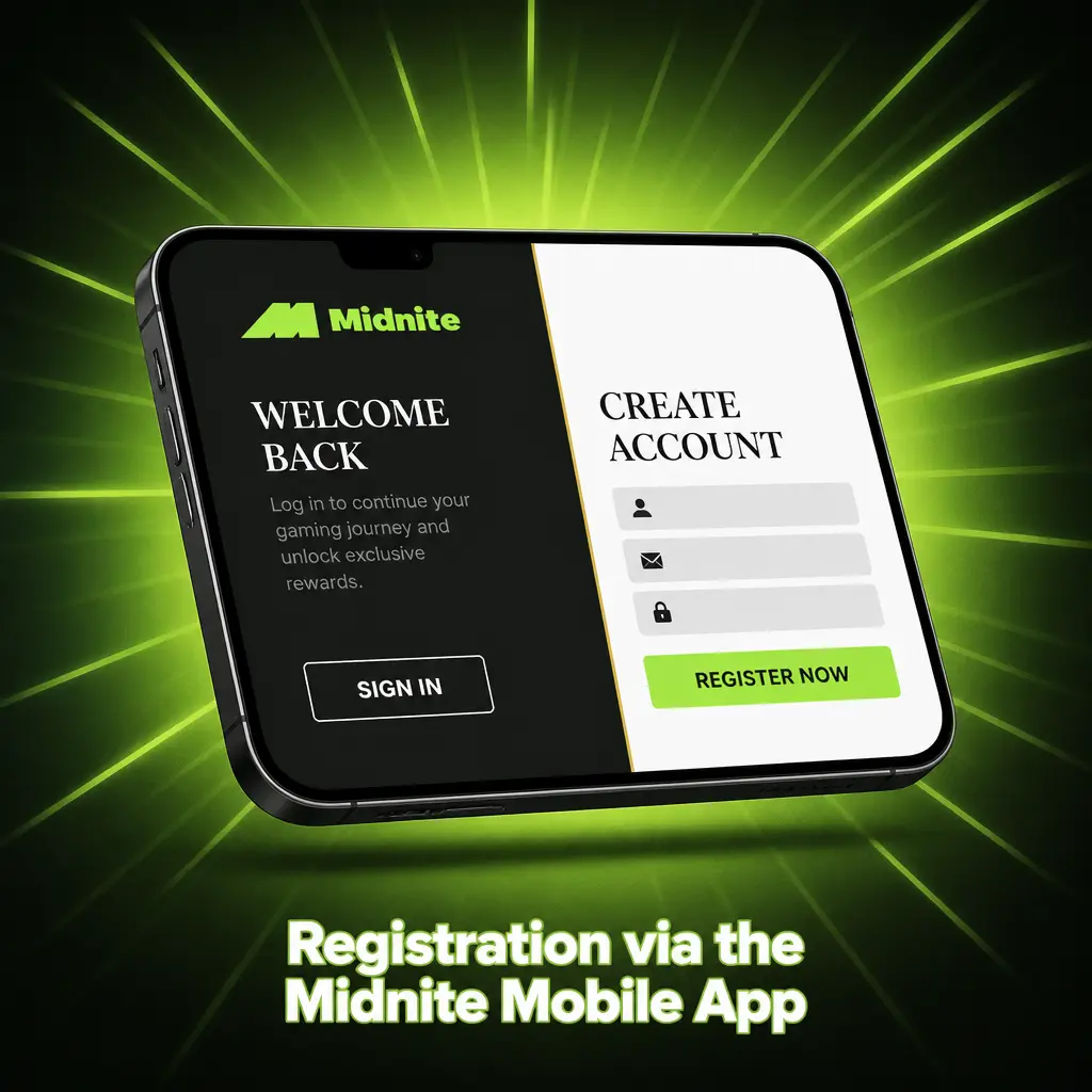 Registration via the Midnite Mobile App