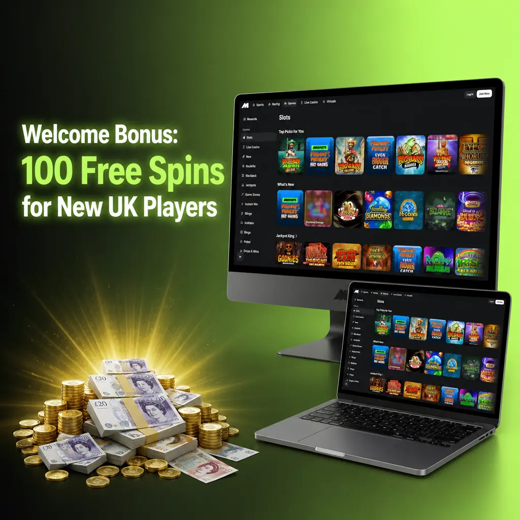 Welcome Bonus: 100 Free Spins for New UK Players