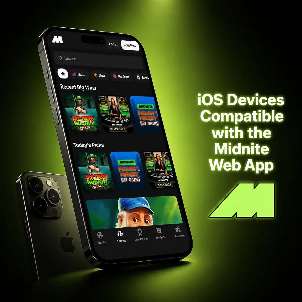 iOS Devices Compatible with the Midnite Web App