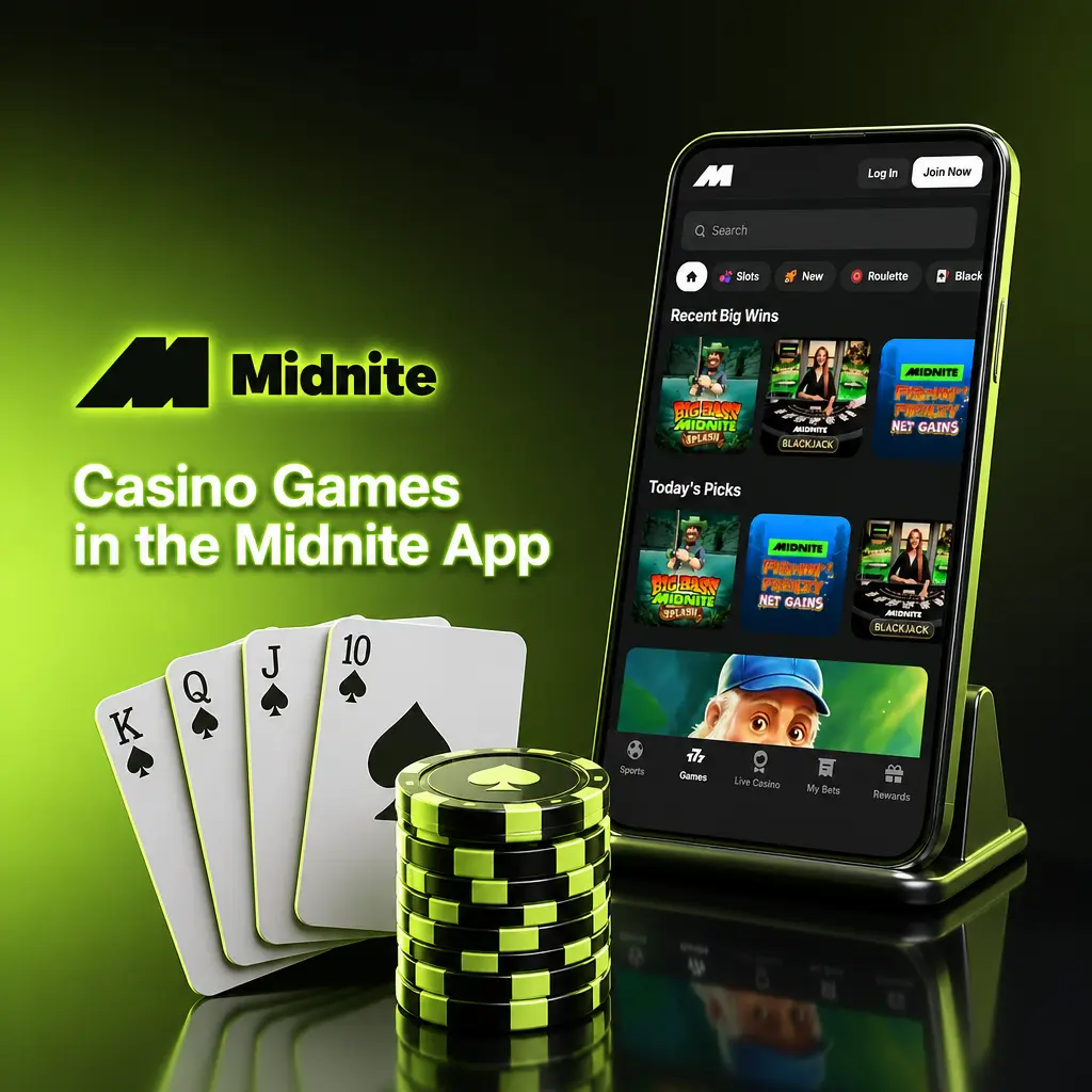 Casino Games in the Midnite App